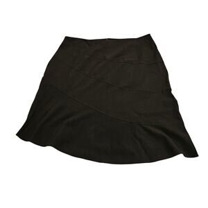Fashion Bug Black A-Line Flare Skirt Women’s Plus Size 12W